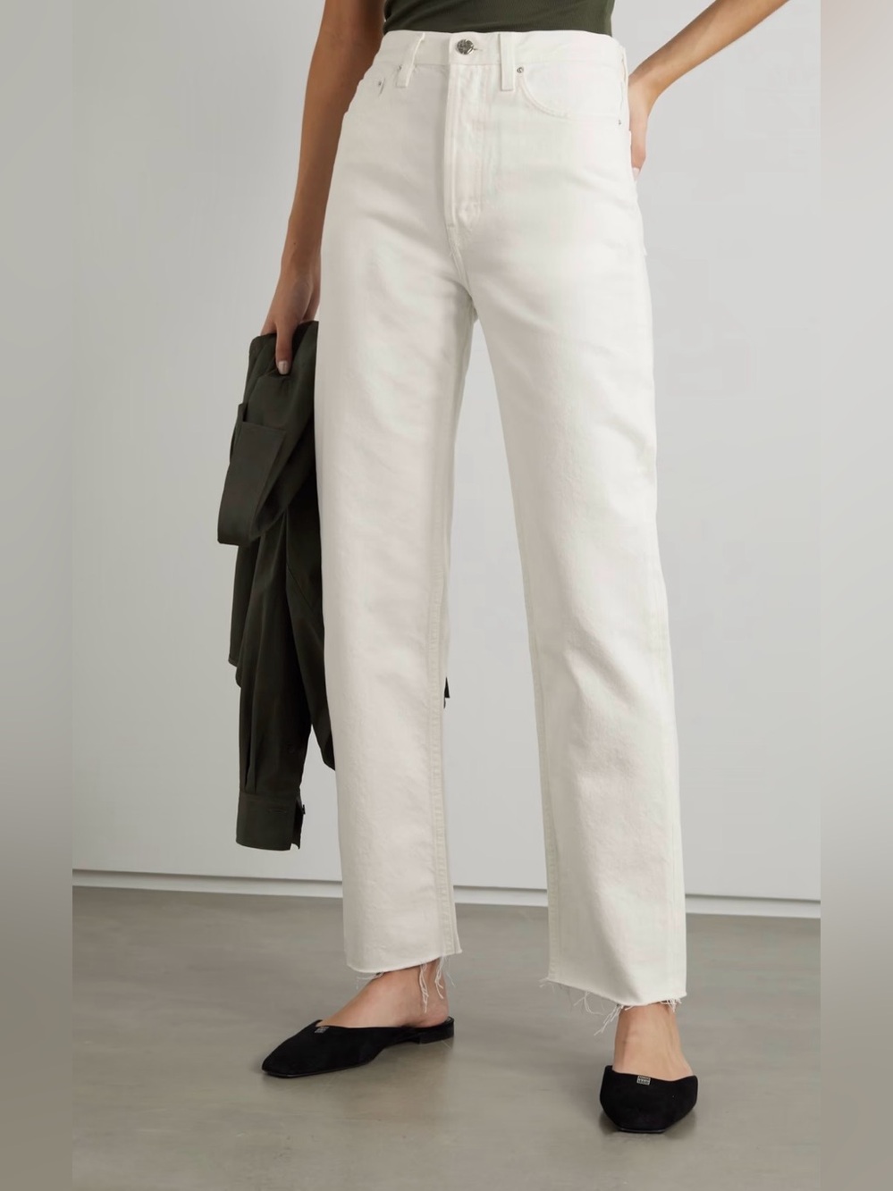 TOTEME Classic Cut Denim Off-White Jeans